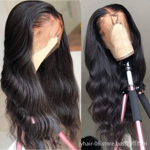 Glueless front full lace wig Wholesale virgin 100% cheap short brazilian HD natural full lace human hair wig for black women